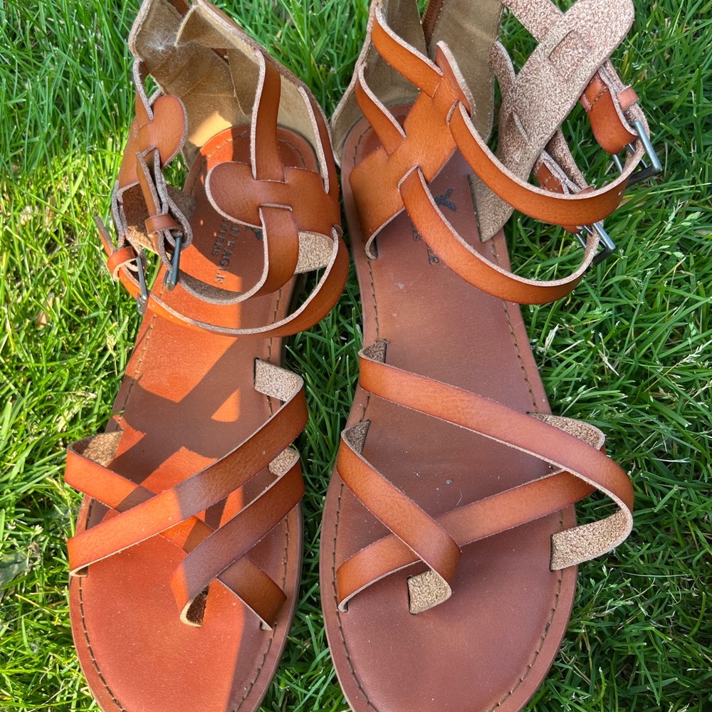American Eagle Outfitters Brown Gladiator Sandals